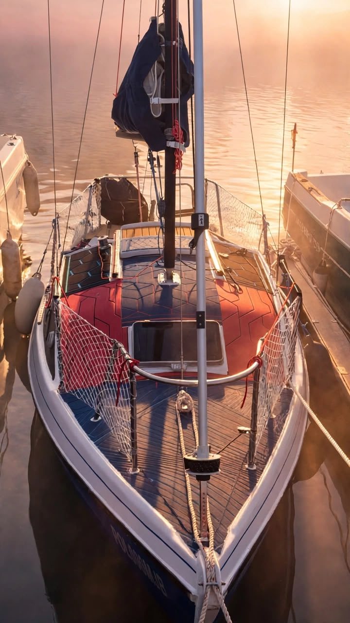 Velero al amanecer